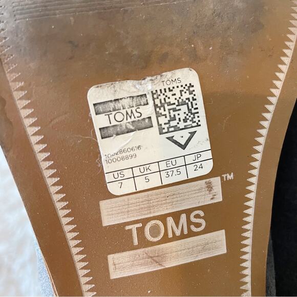 TOMS casual southwestern style ankle booties boots womens size 7 western - Picture 9 of 9